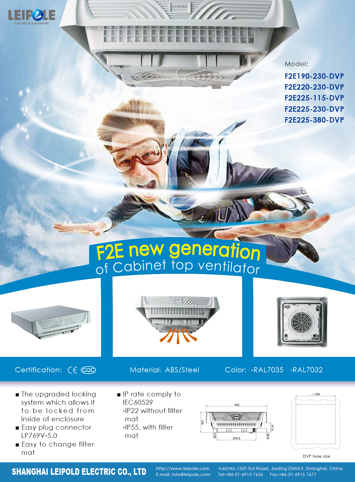 New design of top ventilator