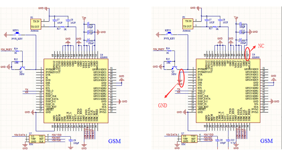 Sim800 схема подключения