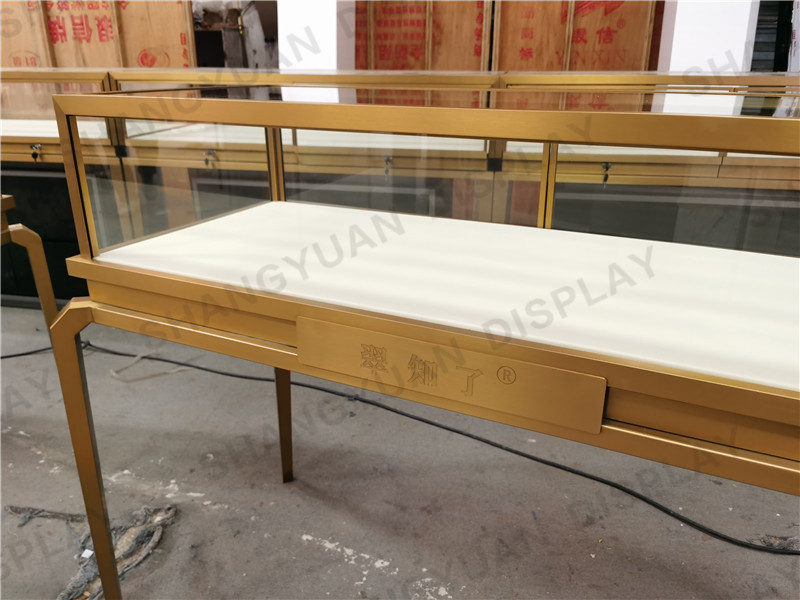 Metal Jewelry Display Cabinet Table