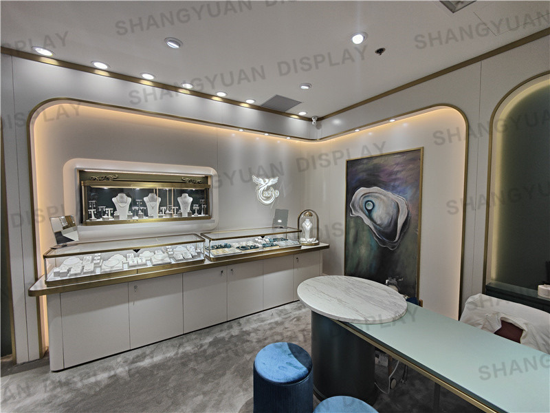 【Singapore】Pearl Jewellery Showroom Counter Design Solutions
