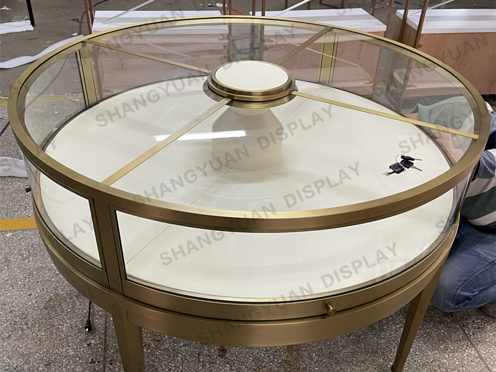 Round Metal Jewelry Display Counter