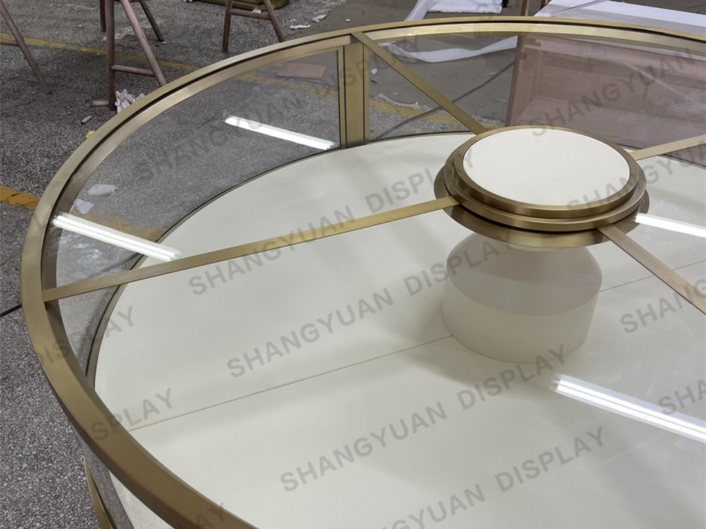 Round Metal Jewelry Display Counter