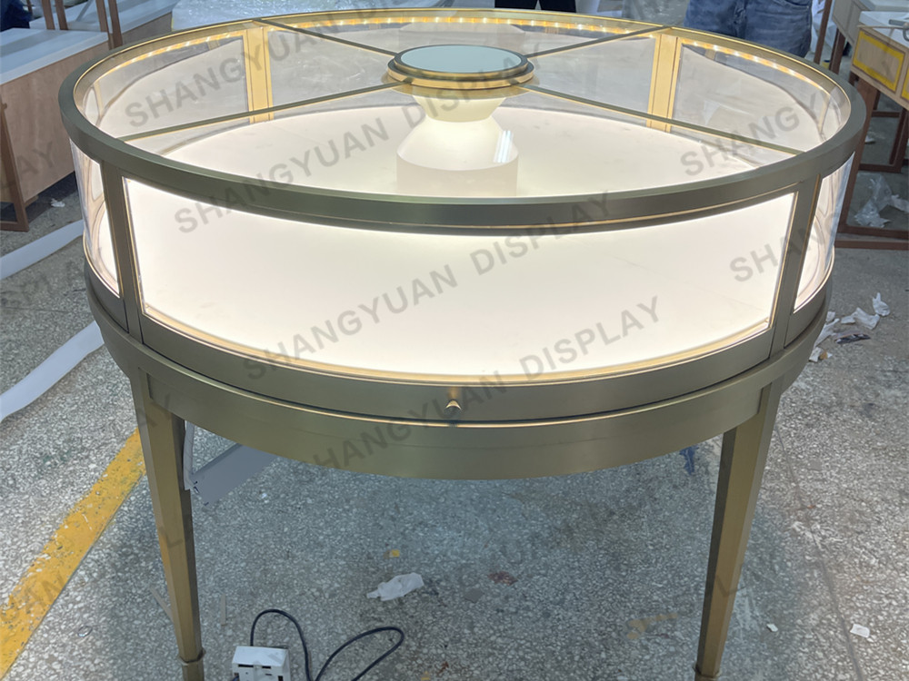 Round Metal Jewelry Display Counter