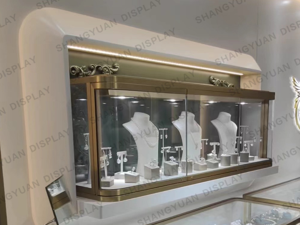 Wall Mounted Jewelry Display Case