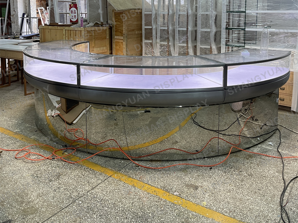 jewelry showcase counter