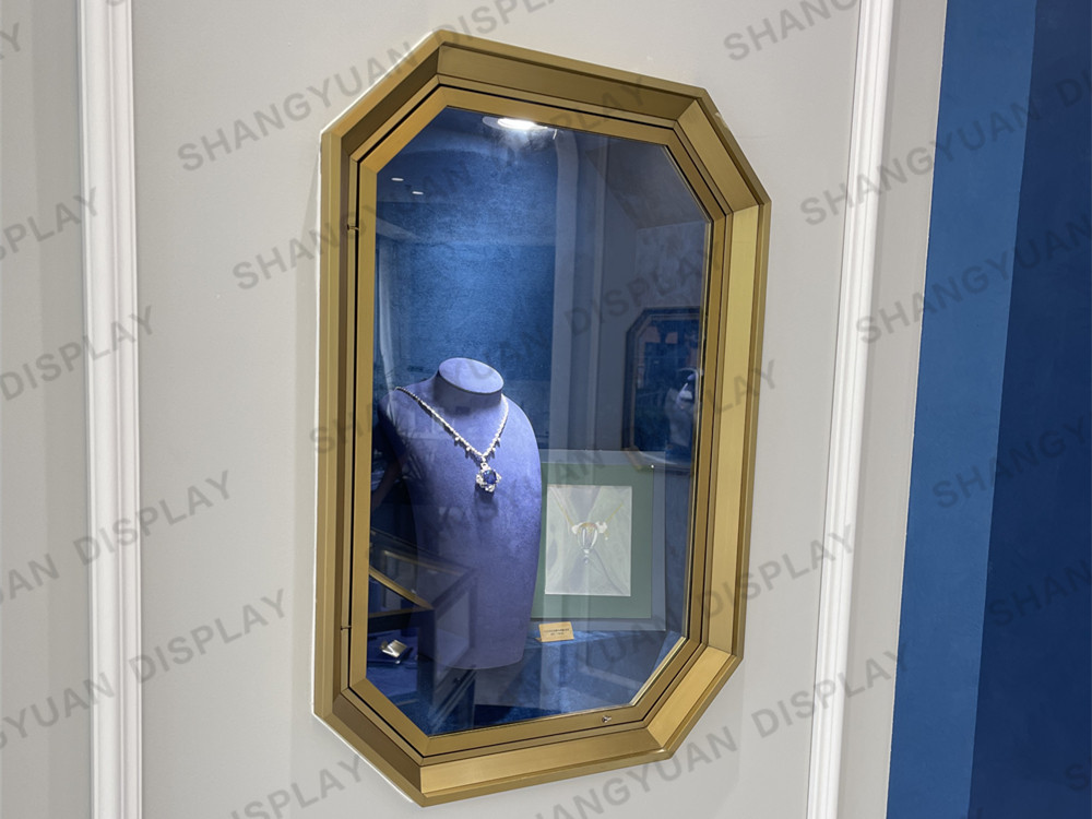 Luxury Jewelry Store Wall Cabinet