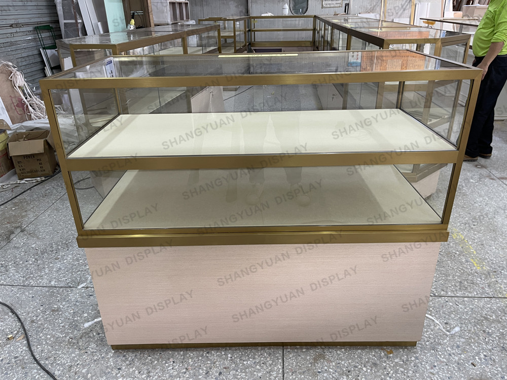 Luxury jewelry kiosk glass counter