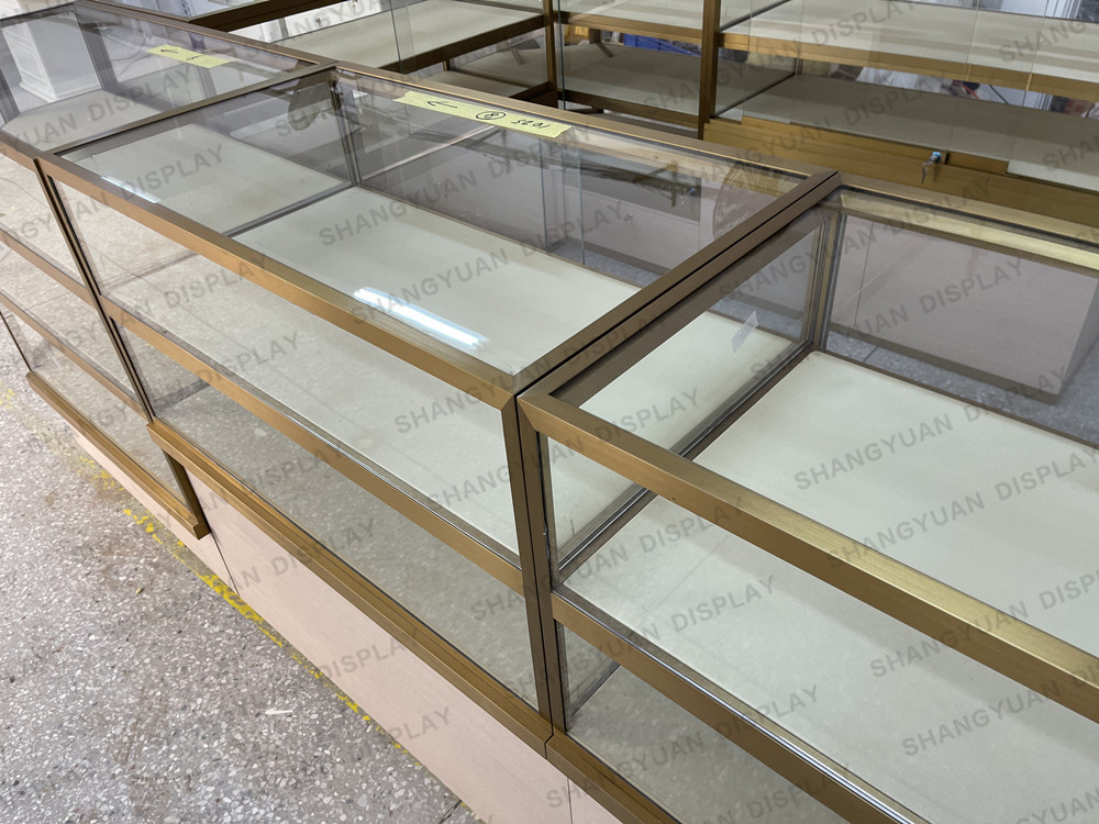 Luxury jewelry kiosk glass counter