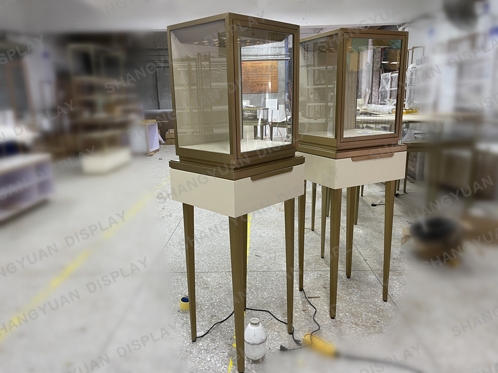 Jewelry Display Tall Glass Counter