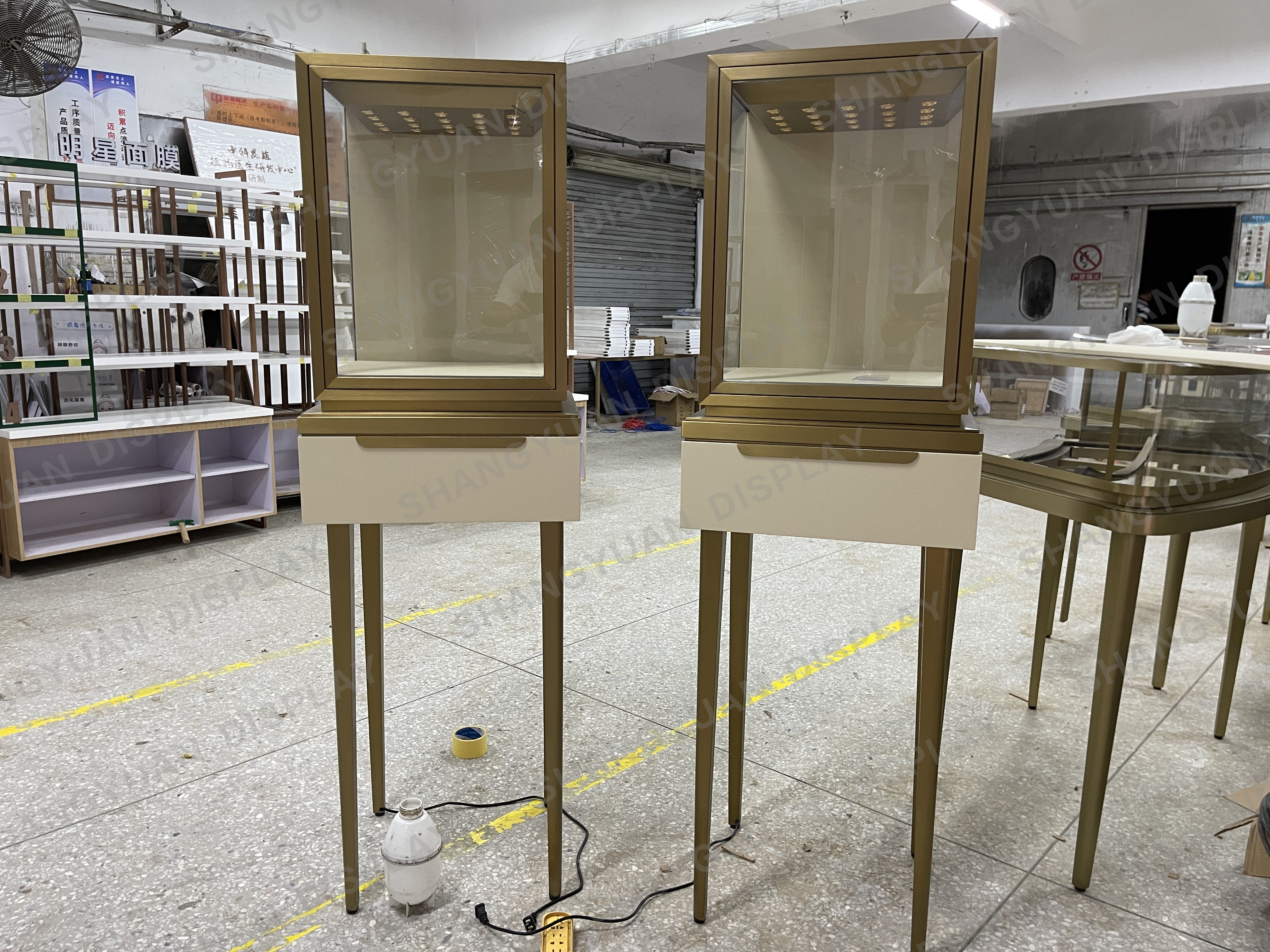 Jewelry Display Tall Glass Counter