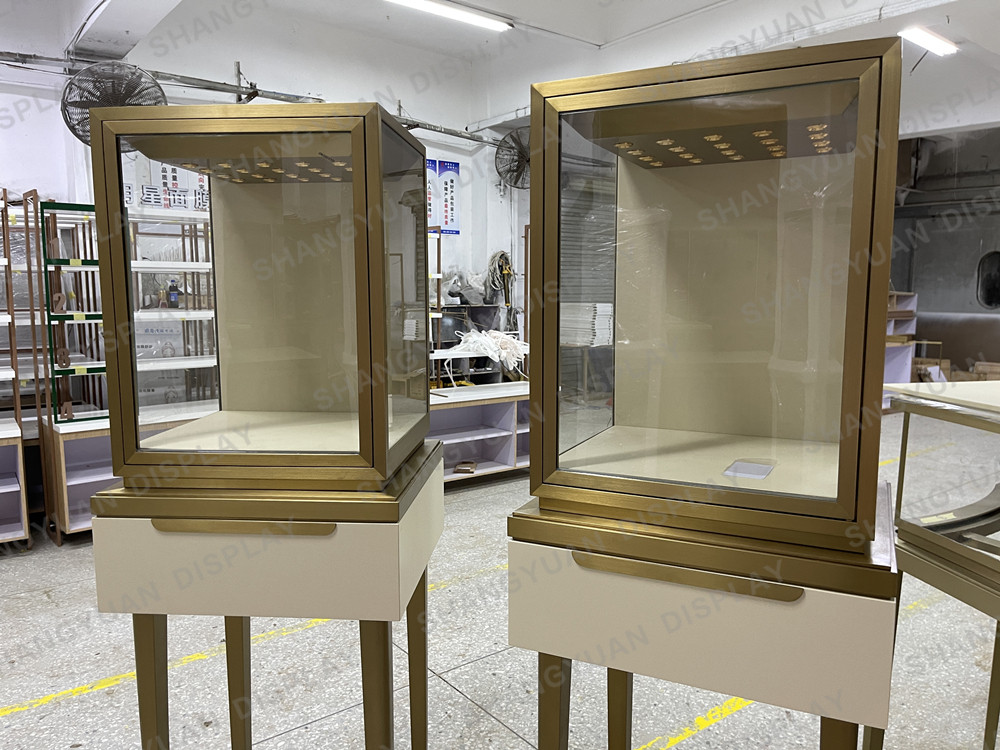 Jewelry Display Tall Glass Counter