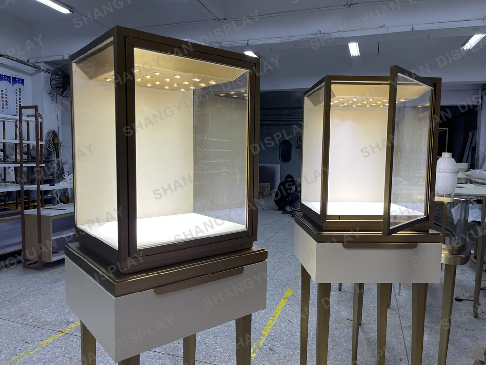 Jewelry Display Tall Glass Counter