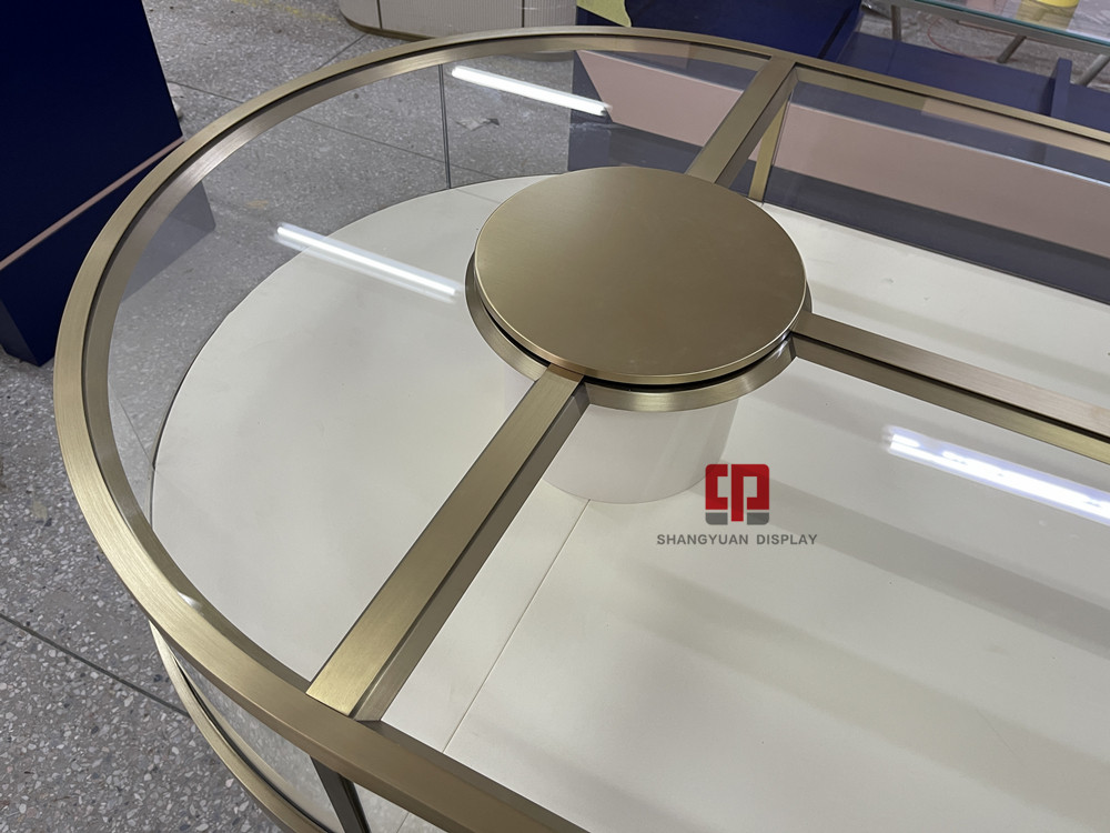 Luxury Round Jewelry Display Case