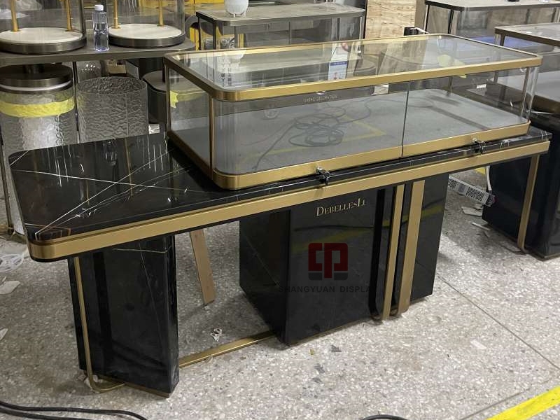 Modern Marble Jewelry Cabinet
