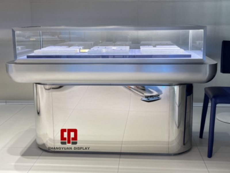 What Are The Colors Of Stainless Steel Commonly Used In Jewelry Display Cabinets Decoration?