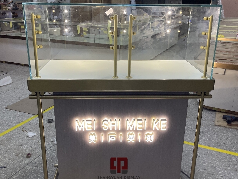 We Made Exquisite LED Jewelry Display Cabinets For MEISHIMEIKE In Beijing