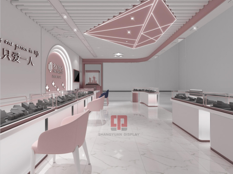 MINGMENZUANSHI Luxury Jewelry Kiosk Showcase