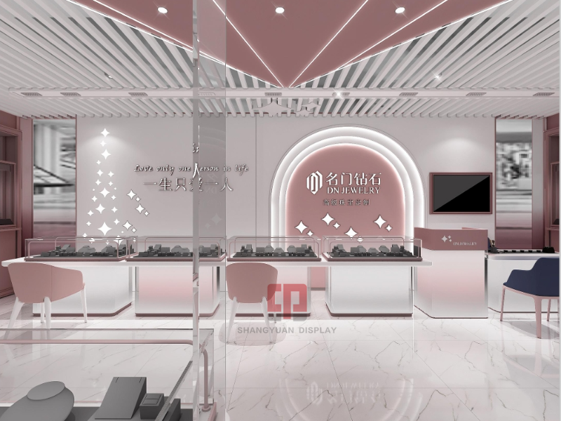MINGMENZUANSHI Luxury Jewelry Kiosk Showcase