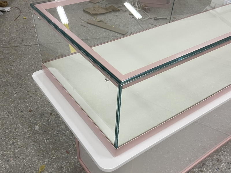 White Wooden Paint Jewelry Cabinet