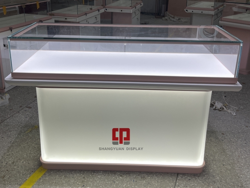 White Wooden Paint Jewelry Cabinet