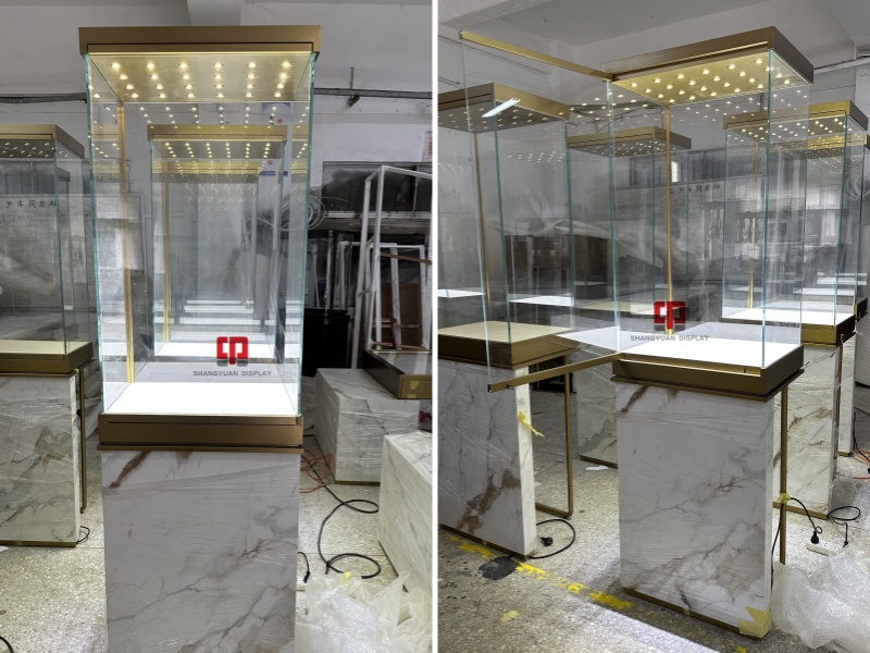 Luxury Jewelry Tall Cabinet Display