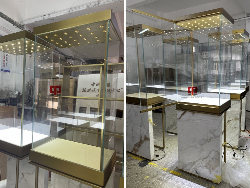 Luxury Jewelry Tall Cabinet Display