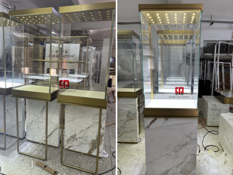 Luxury Jewelry Tall Cabinet Display