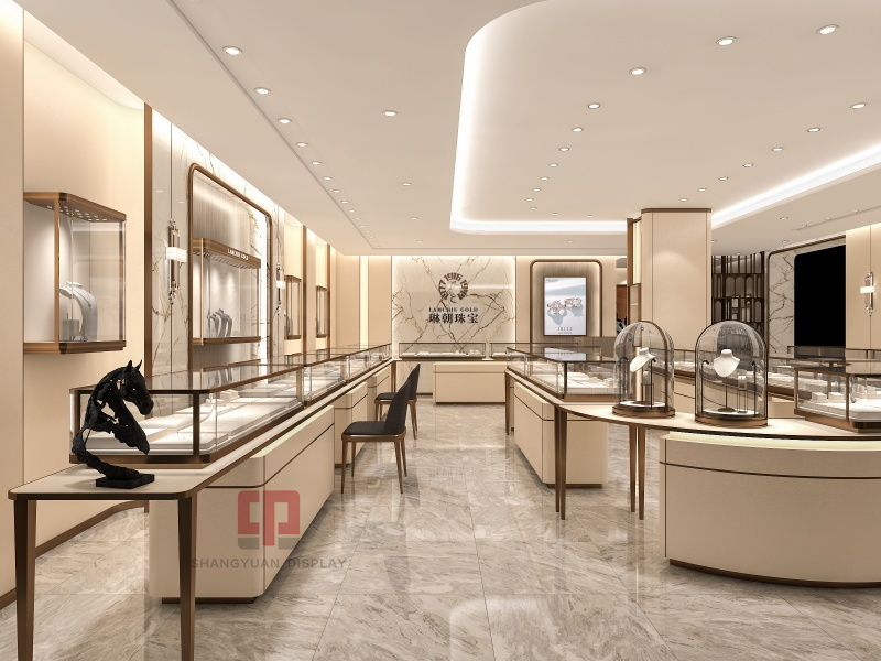 LAMCHIU GOLD Jewelry Showcase Interior Design