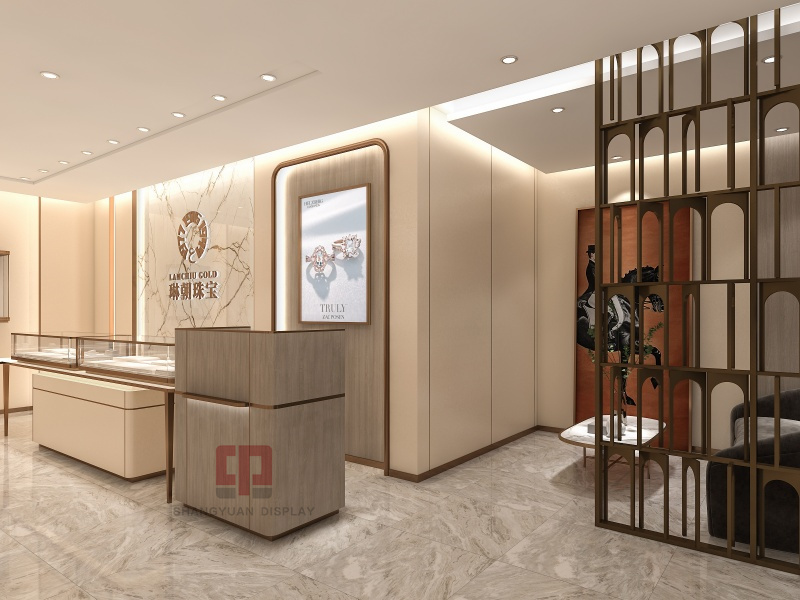 LAMCHIU GOLD Jewelry Showcase Interior Design