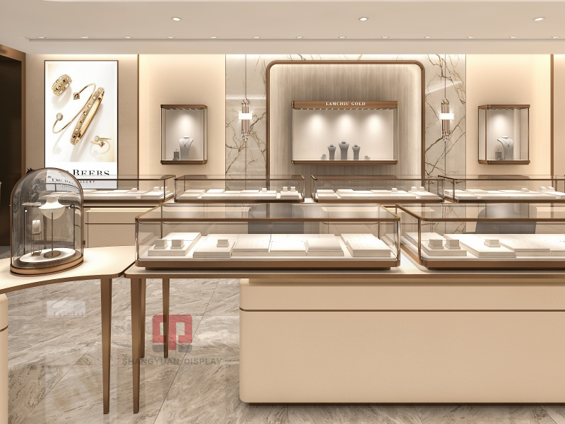 LAMCHIU GOLD Jewelry Showcase Interior Design