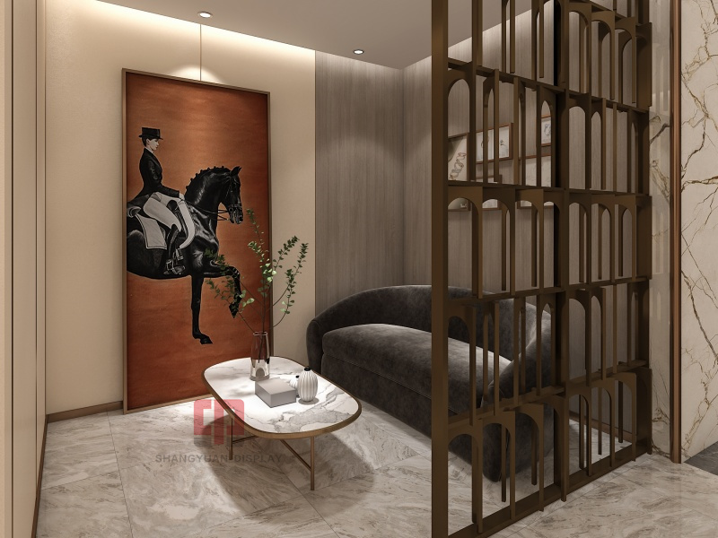 LAMCHIU GOLD Jewelry Showcase Interior Design