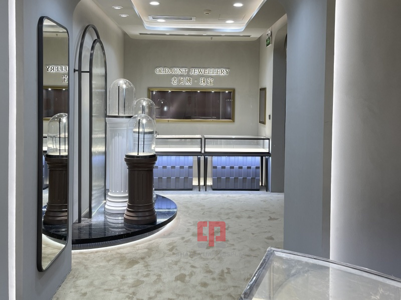 Luxury Jewelry Store Display Cabinet Decoration Design