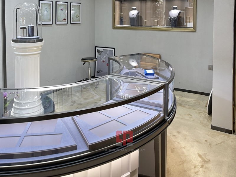Luxury Jewelry Store Display Cabinet Decoration Design