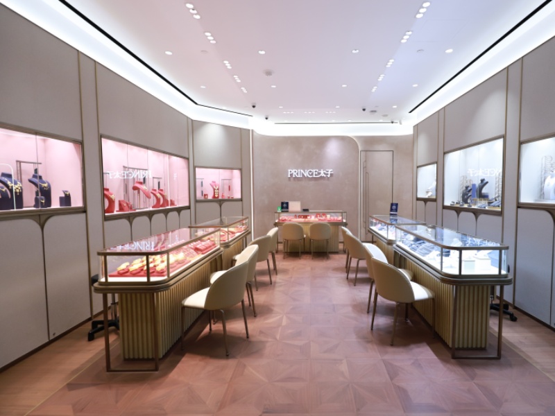 Macau Gold Jewelry Store Display Cabinet Design