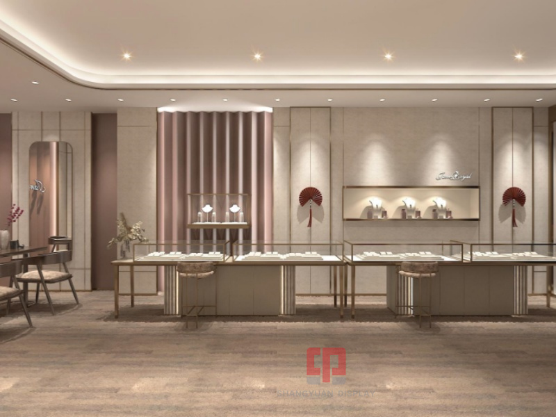 Four design concepts for jewelry showcases