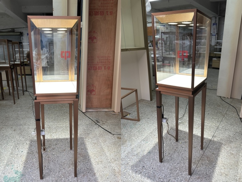 Luxury Metal Remote Control Adjustable Light High Showcase