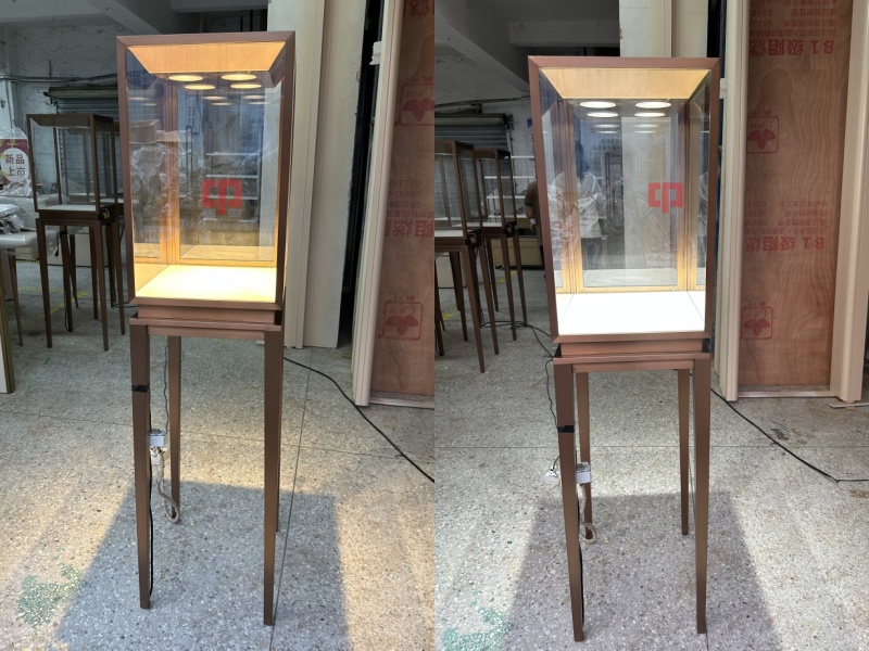 Luxury Metal Remote Control Adjustable Light High Showcase