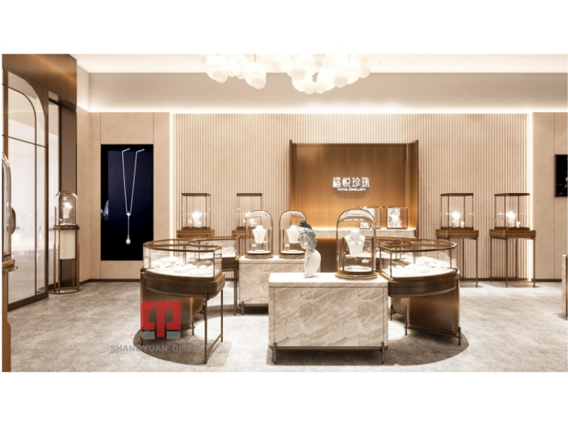 High End Jewellery Shop Display Counter Design