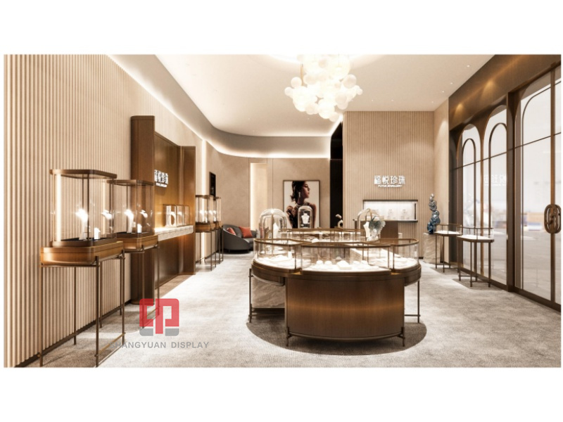 High End Jewellery Shop Display Counter Design