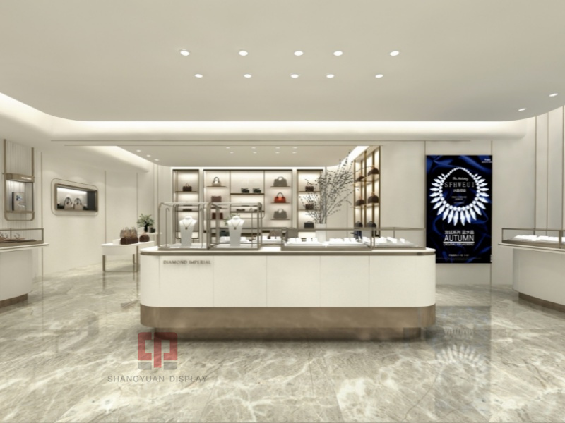 How To Choose Floor Materials For Jewelry Store Display Cabinets Decoration