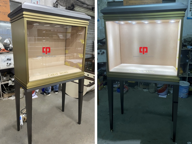 Luxury Jewelry Store Window Display High Cabinet
