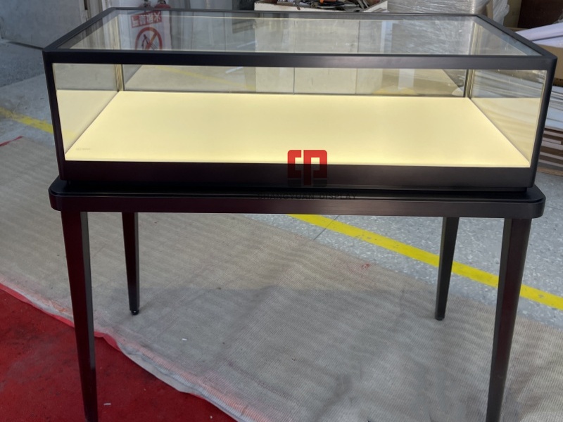 Metal Brushed Stainless Steel Display Cabinet