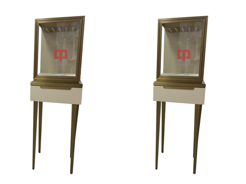 Luxury Stainless Steel High Counter Display for Jewelry