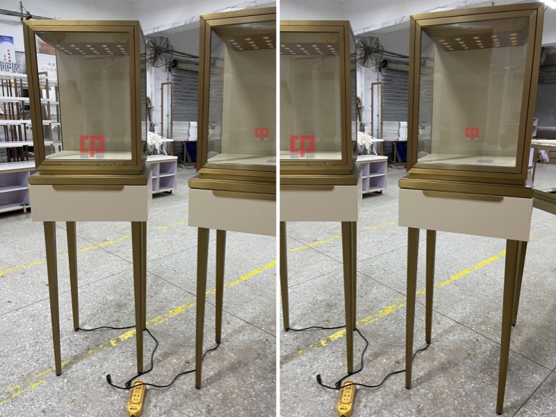 Luxury Stainless Steel High Counter Display for Jewelry