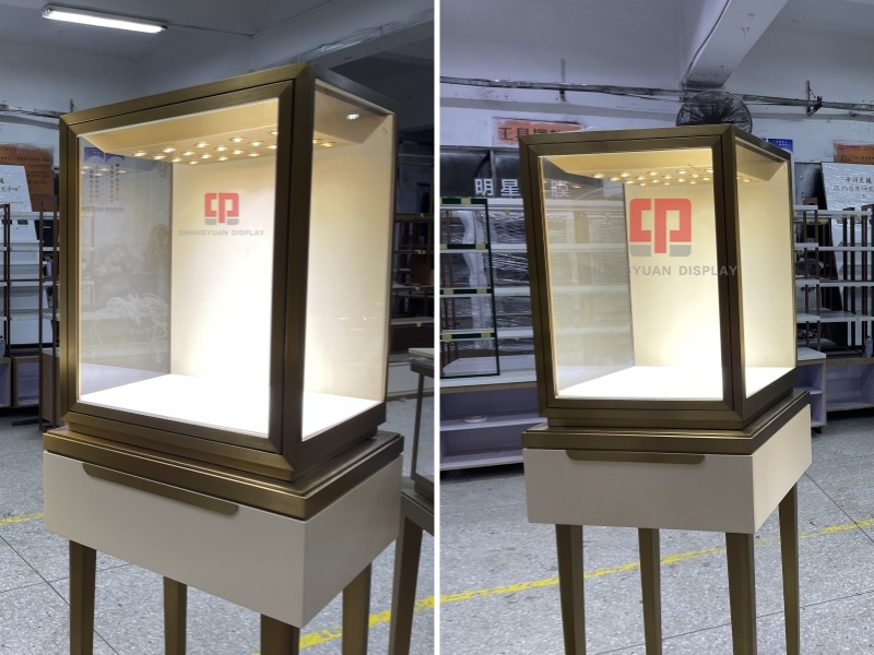 Luxury Stainless Steel High Counter Display for Jewelry