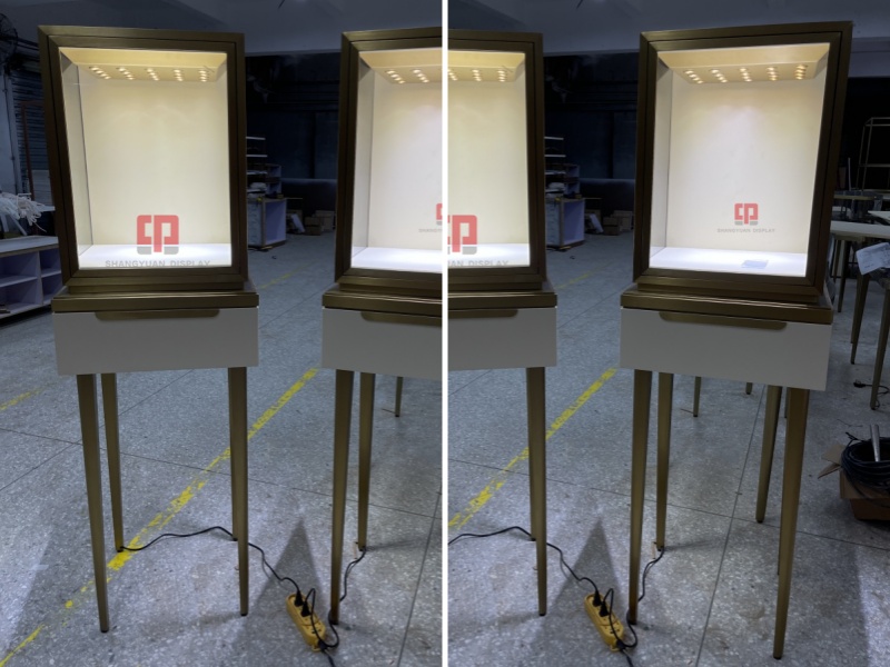 Luxury Stainless Steel High Counter Display for Jewelry