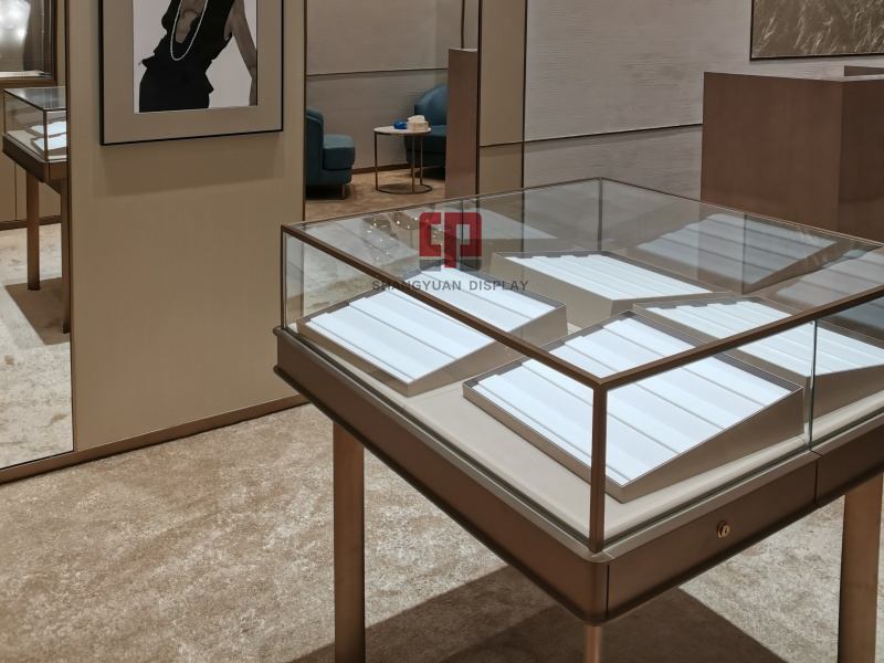Metal Stainless Steel Glass Display Counter