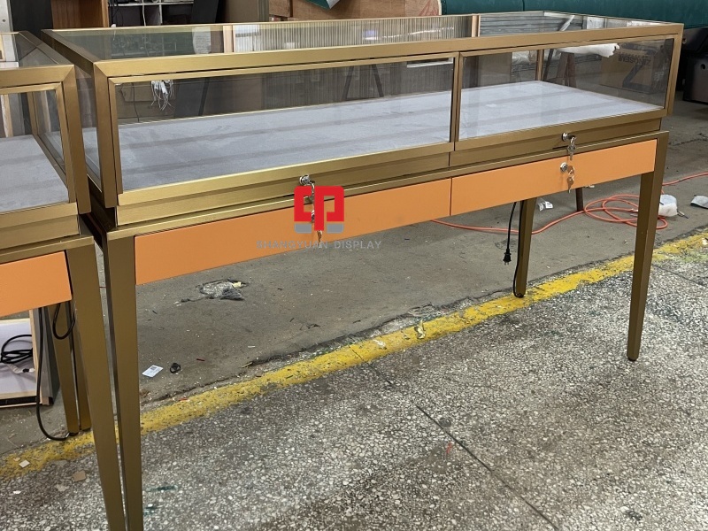 Metal Glass Jewelry Display Cases