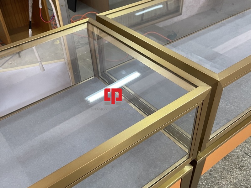 Metal Glass Jewelry Display Cases