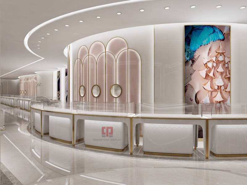 Luxury Jewellery Shop Display Showcase Design